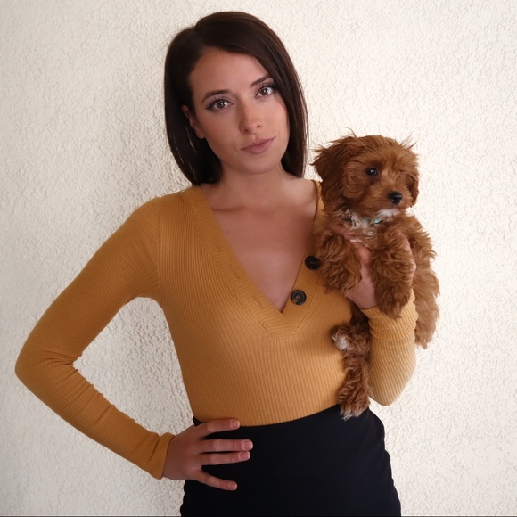 Free People Up All Night Golden Yellow Bodysuit - Picture 2 of 14